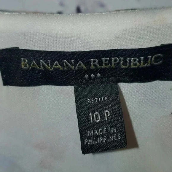 Banana Republic Floral Sleeveless Fit & Flare Dress Ruffle Tiered V-Neck Lined - Picture 2 of 8